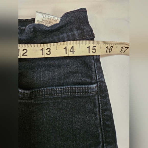 NYDJ Not Your Daughters Jeans Womens Black Distressed Straight Leg Jeans Size 10 - Picture 8 of 12